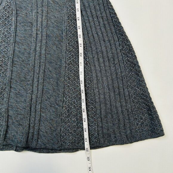 Peruvian Connection Sweater Dress Womens Sz Small Gray Pima Cotton Stretch Knit - Picture 5 of 9